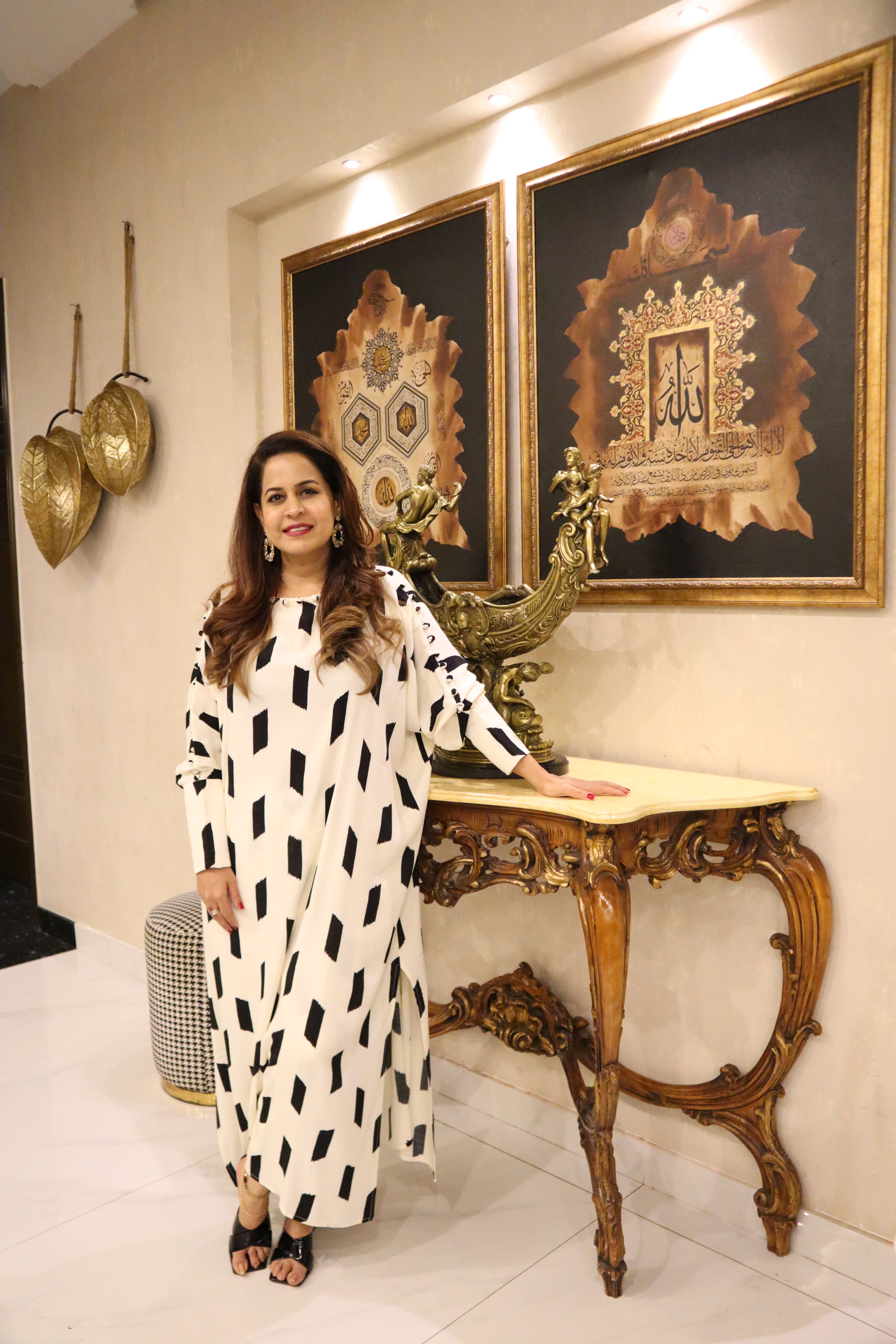Monochrome Muse Kaftan