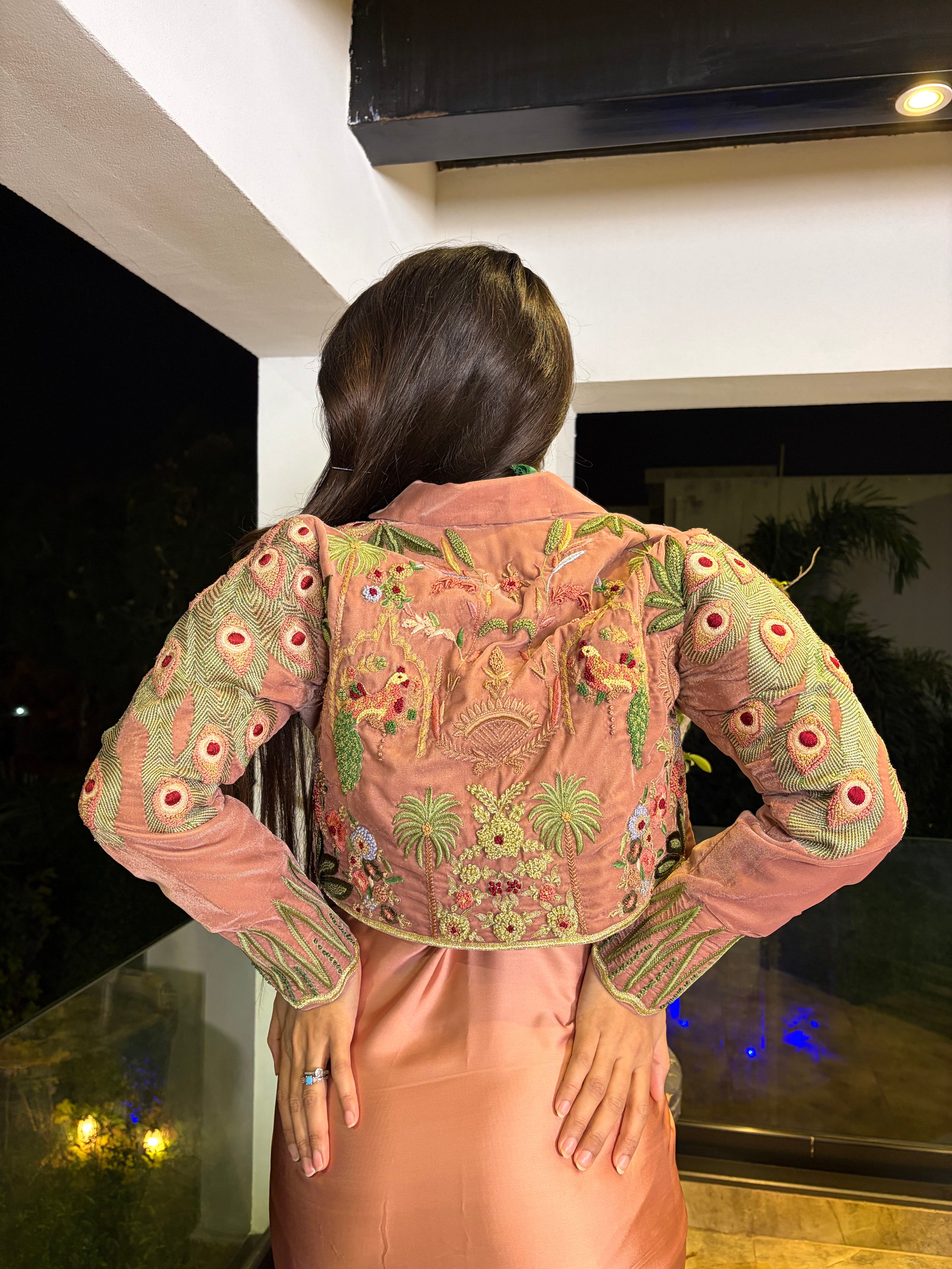 Opulent Peach Velvet