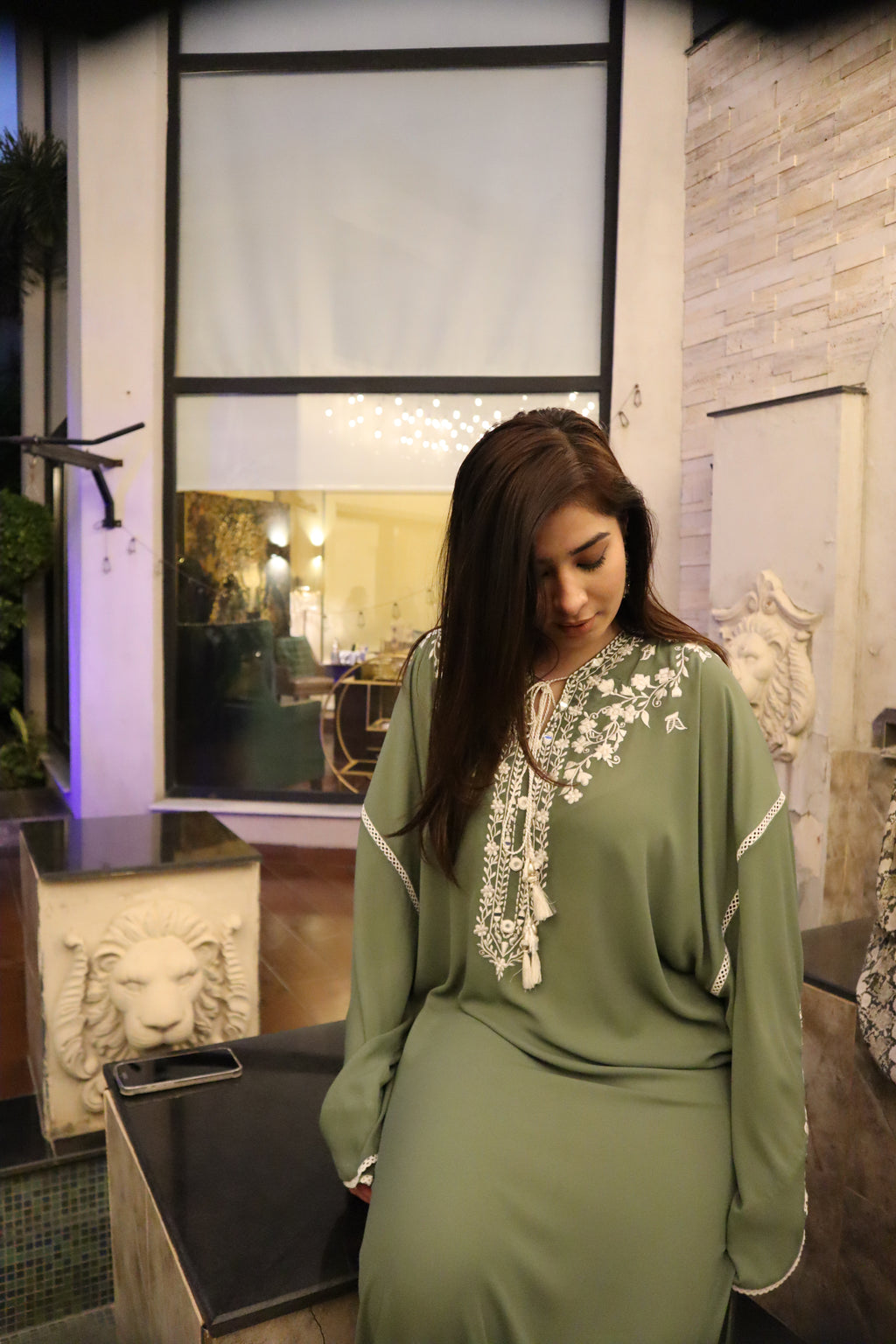 Sage Serenity Kaftan Set