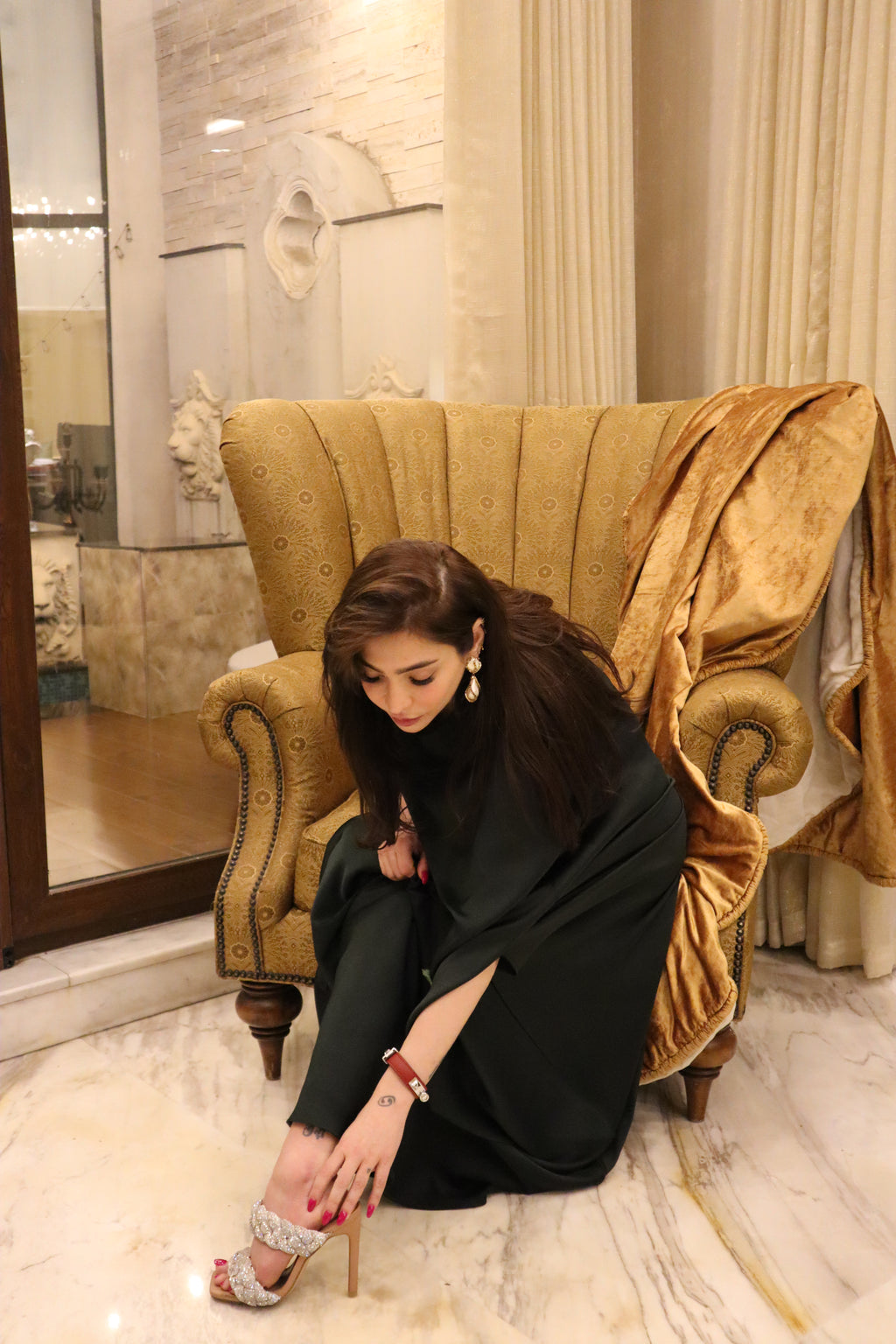 Emerald Muse Kaftan Set