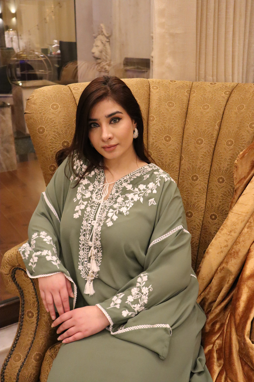 Sage Serenity Kaftan Set