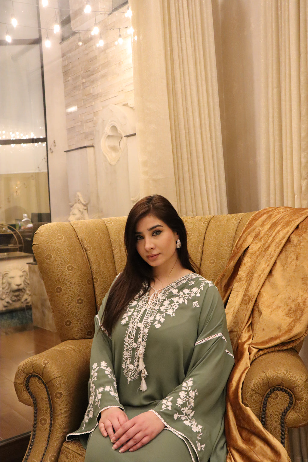 Sage Serenity Kaftan Set
