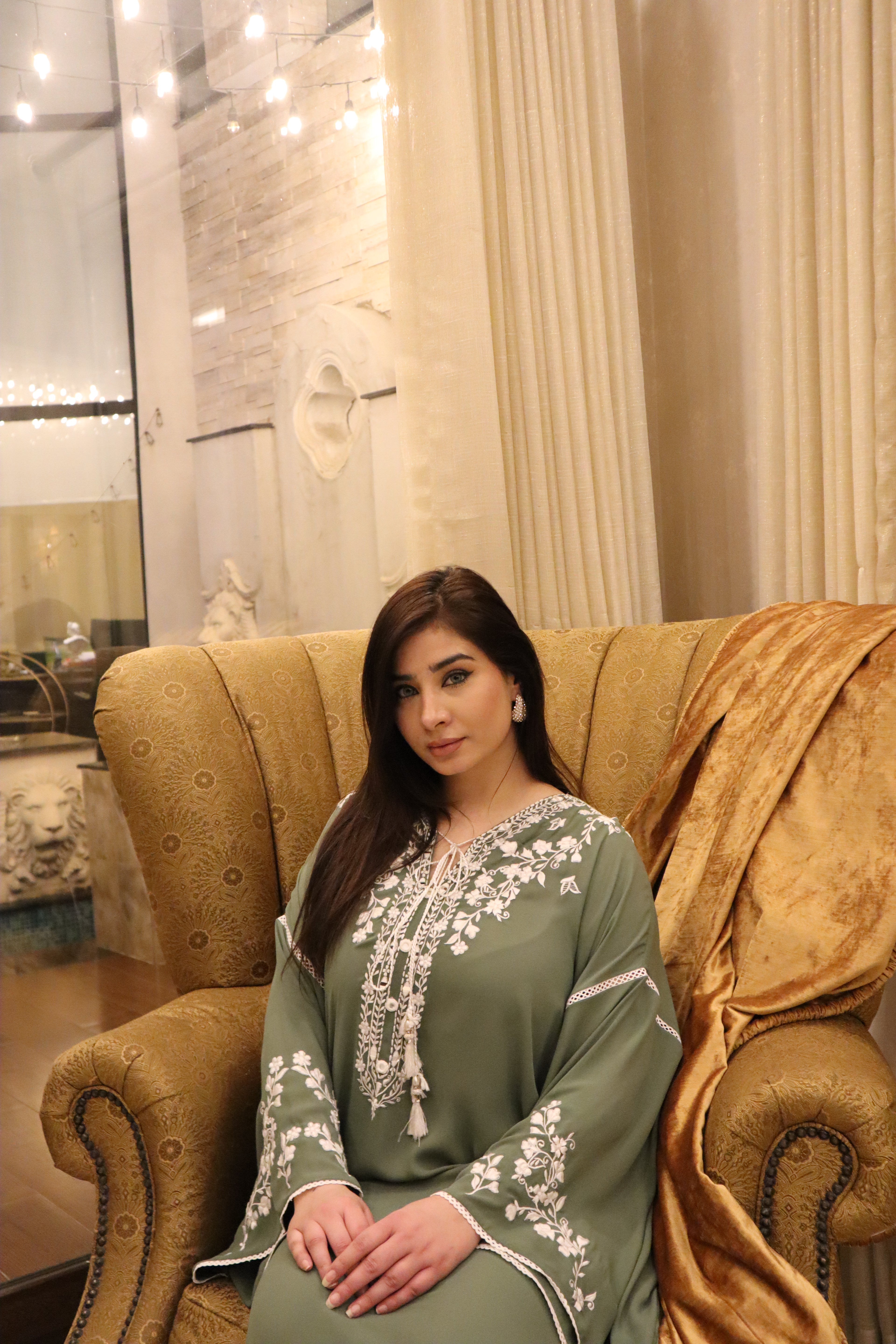 Sage Serenity Kaftan Set