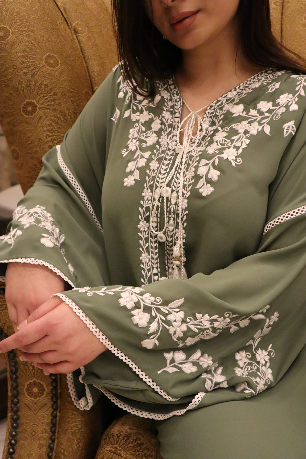Sage Serenity Kaftan Set