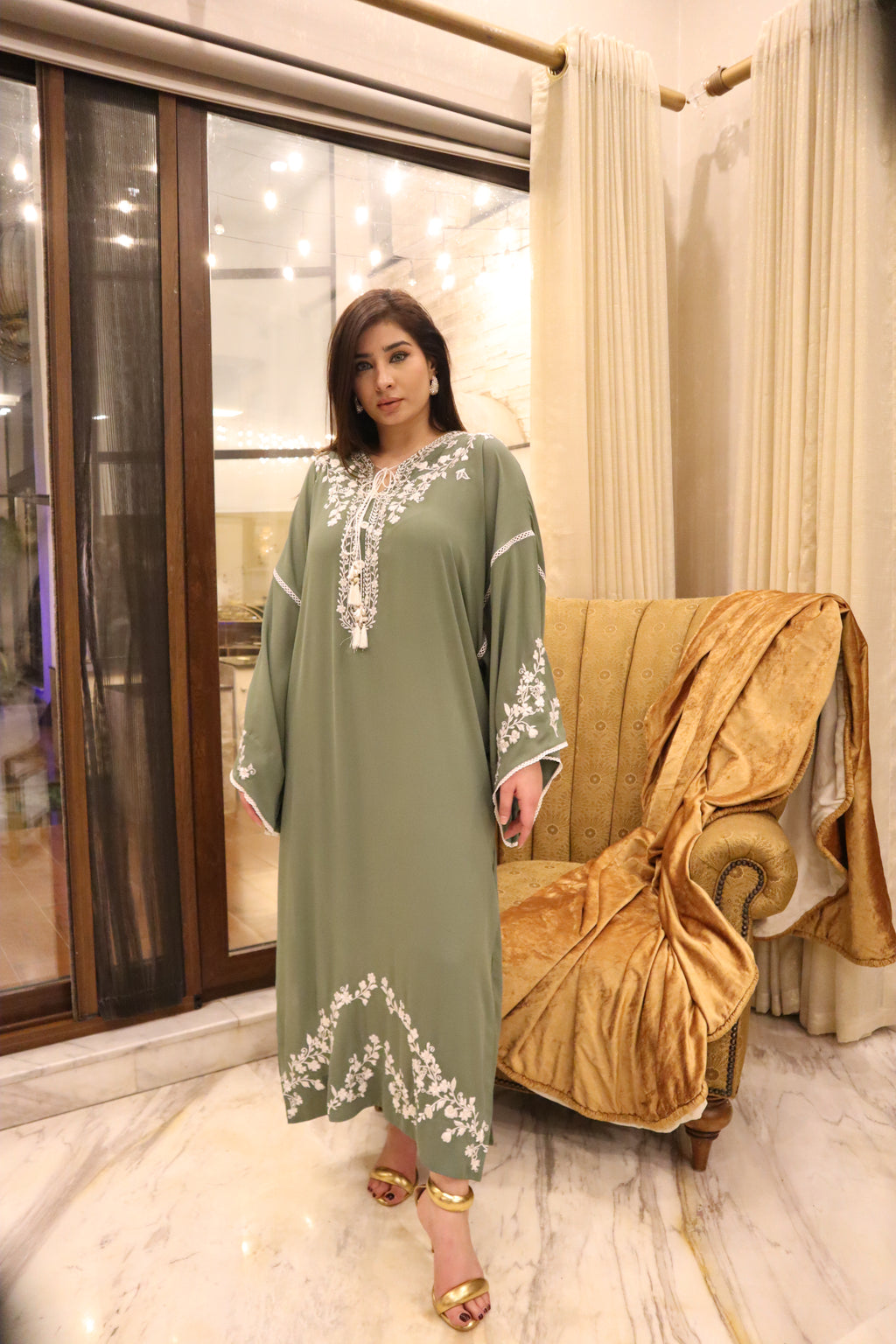 Sage Serenity Kaftan Set
