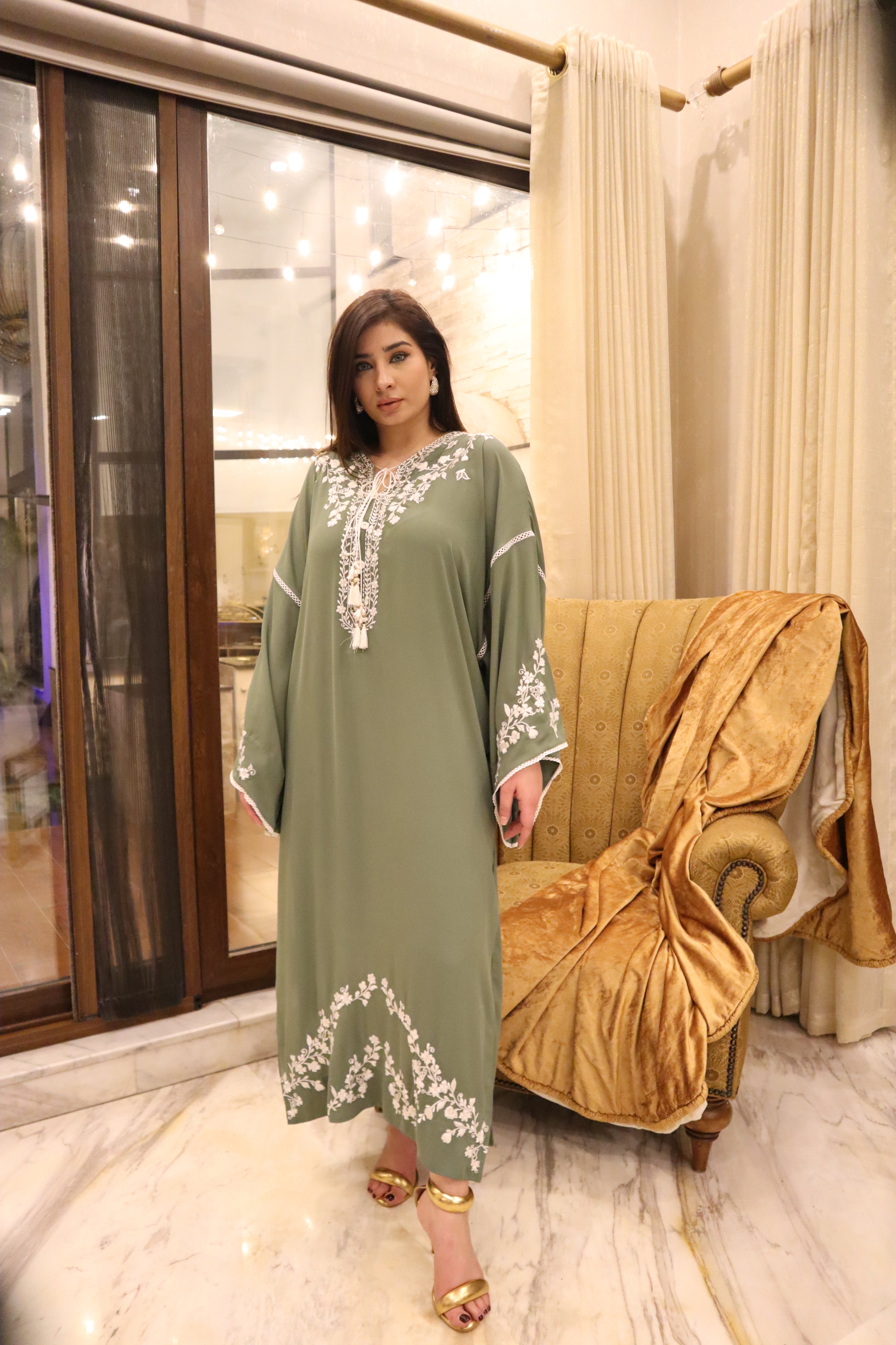 Sage Serenity Kaftan Set