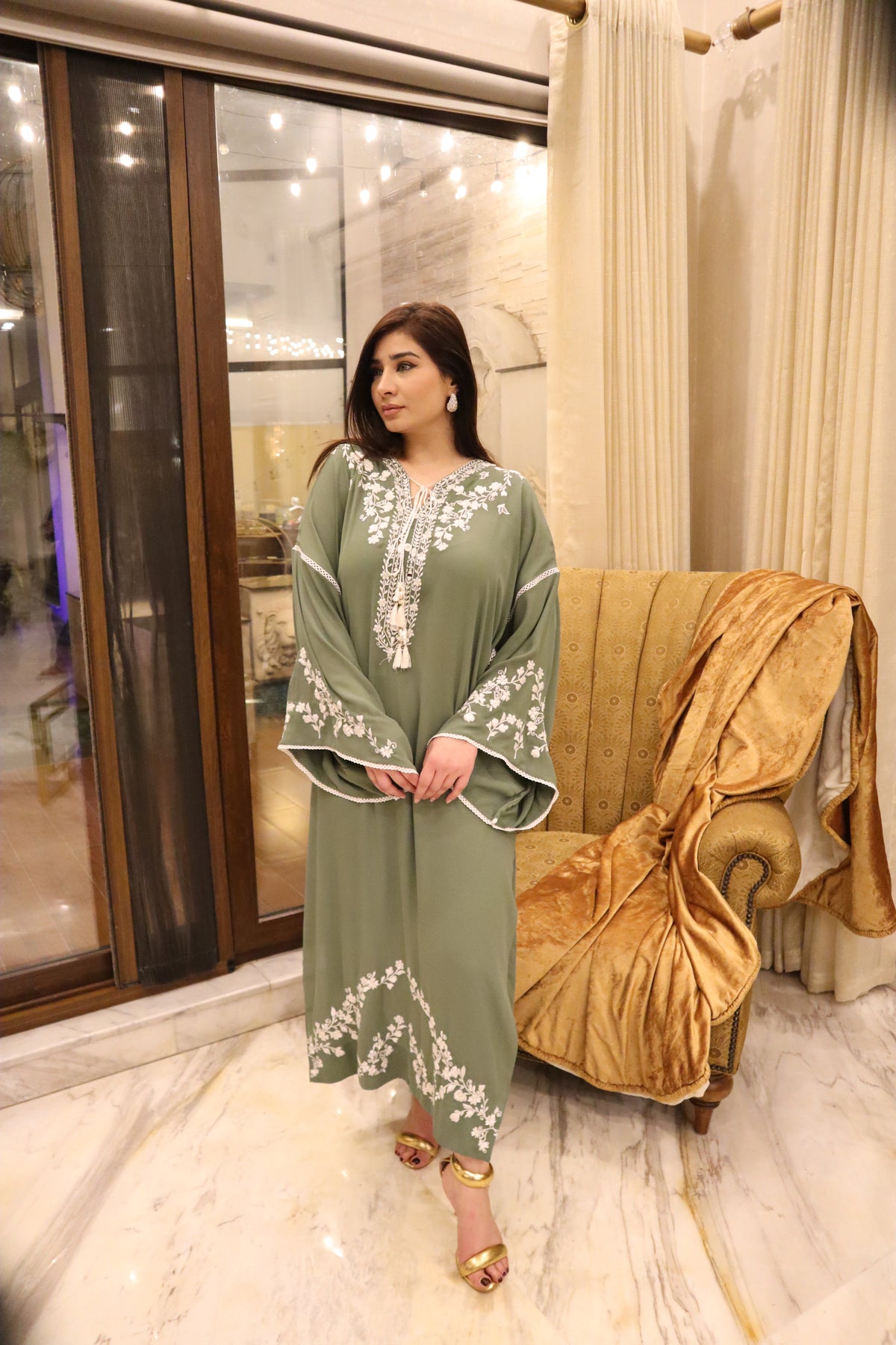 Sage Serenity Kaftan Set