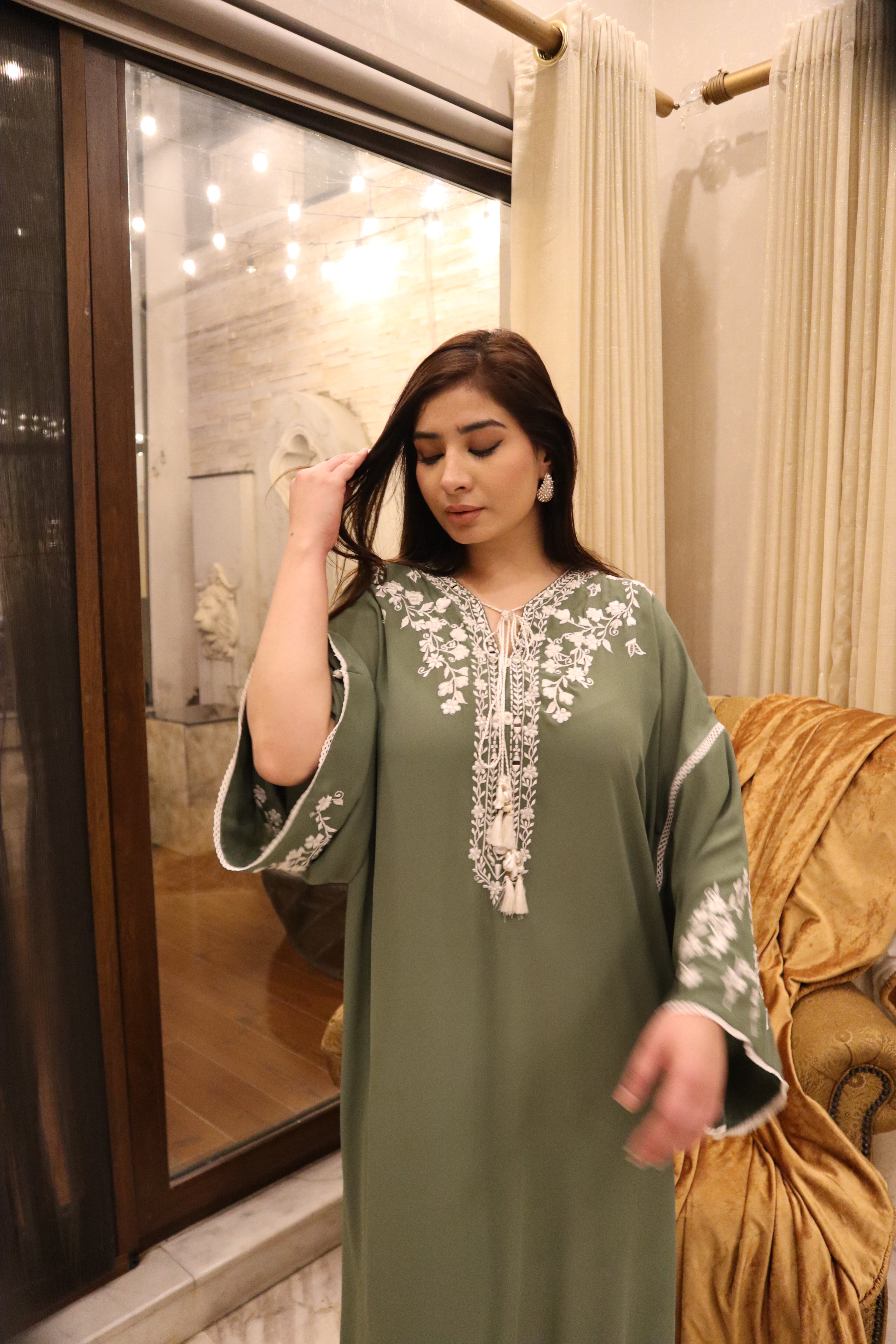 Sage Serenity Kaftan Set
