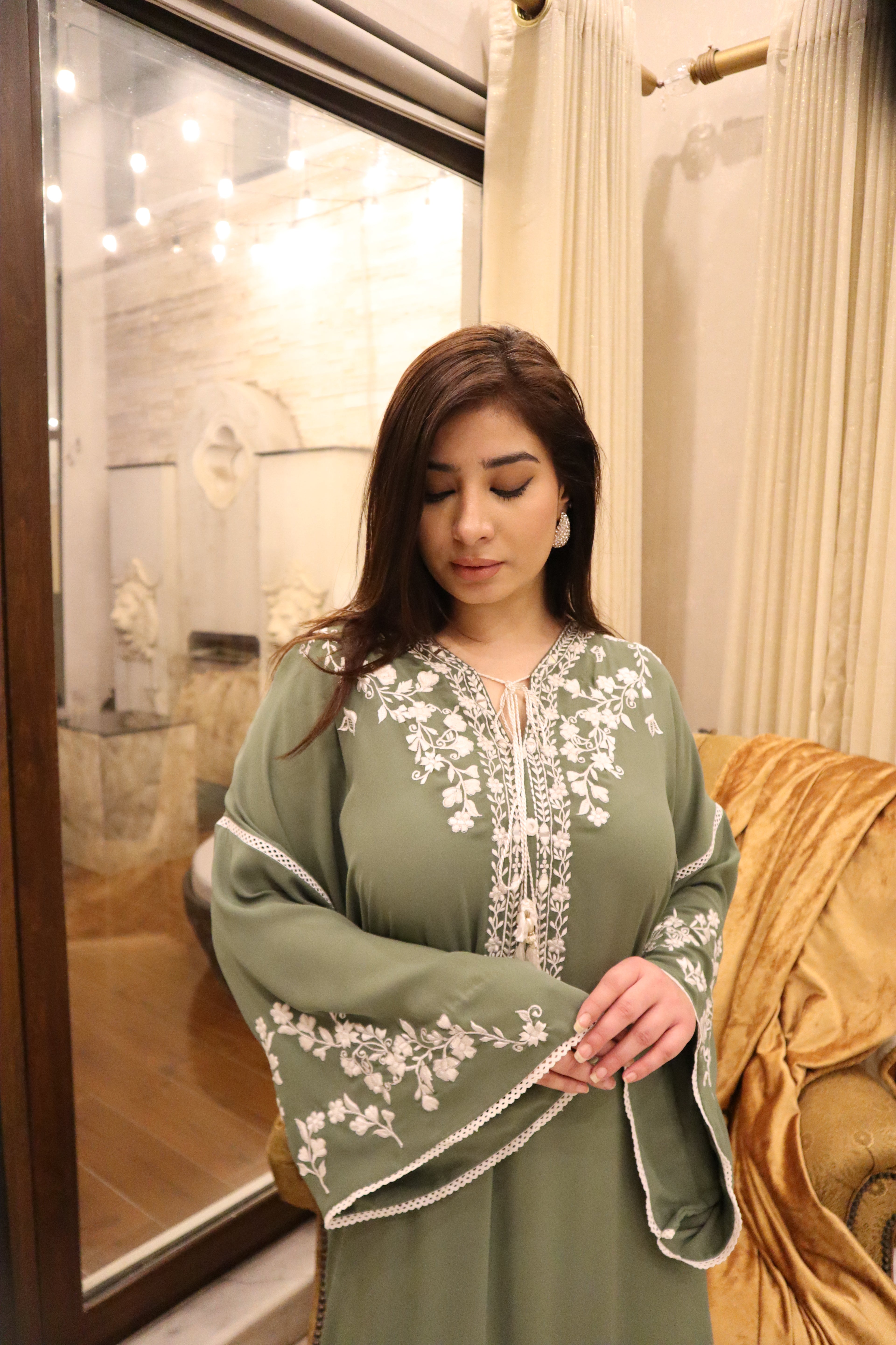 Sage Serenity Kaftan Set