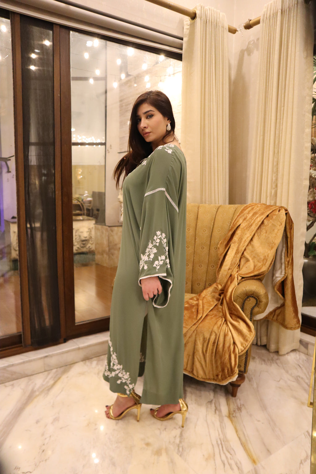 Sage Serenity Kaftan Set