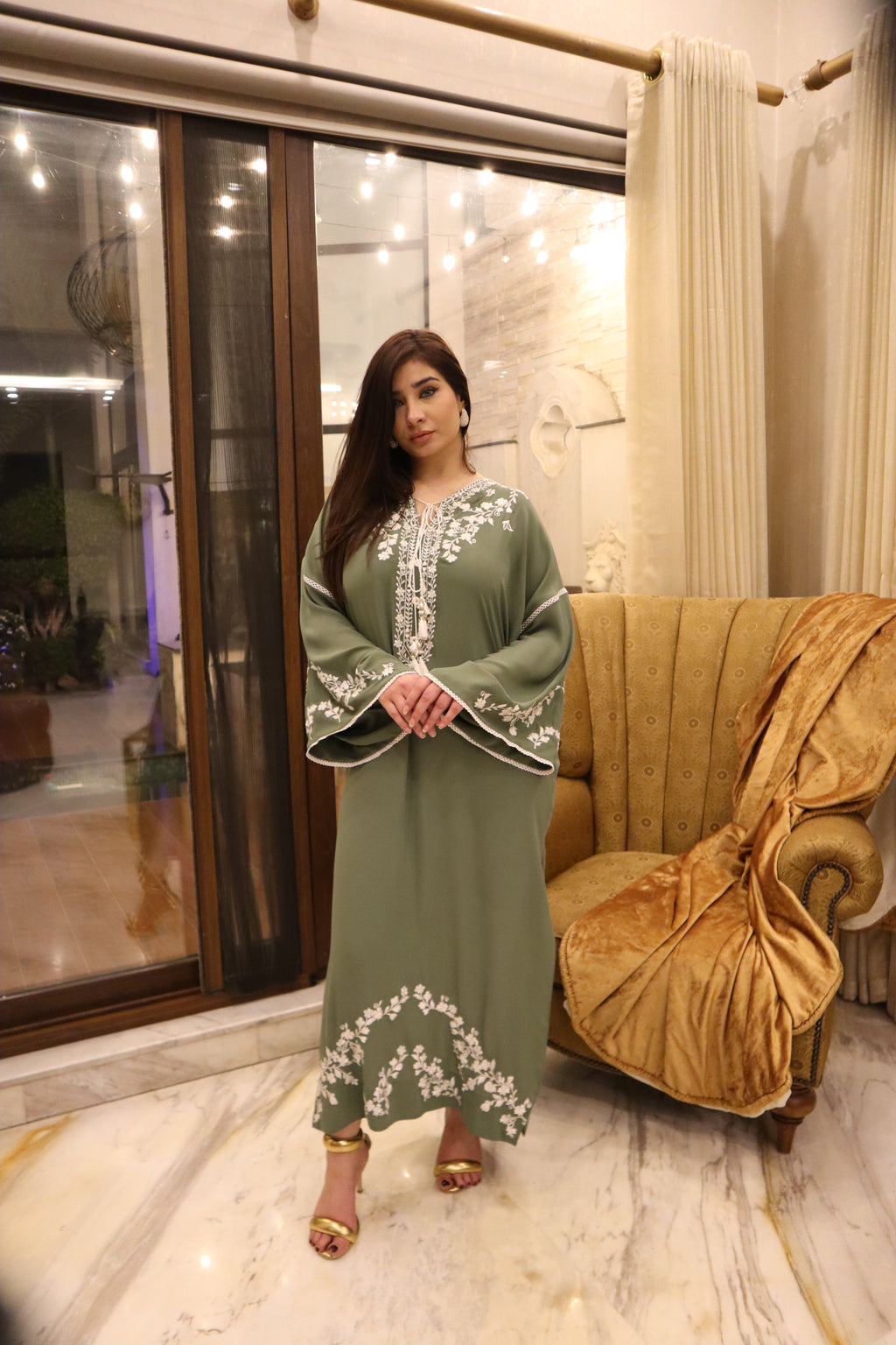 Sage Serenity Kaftan Set