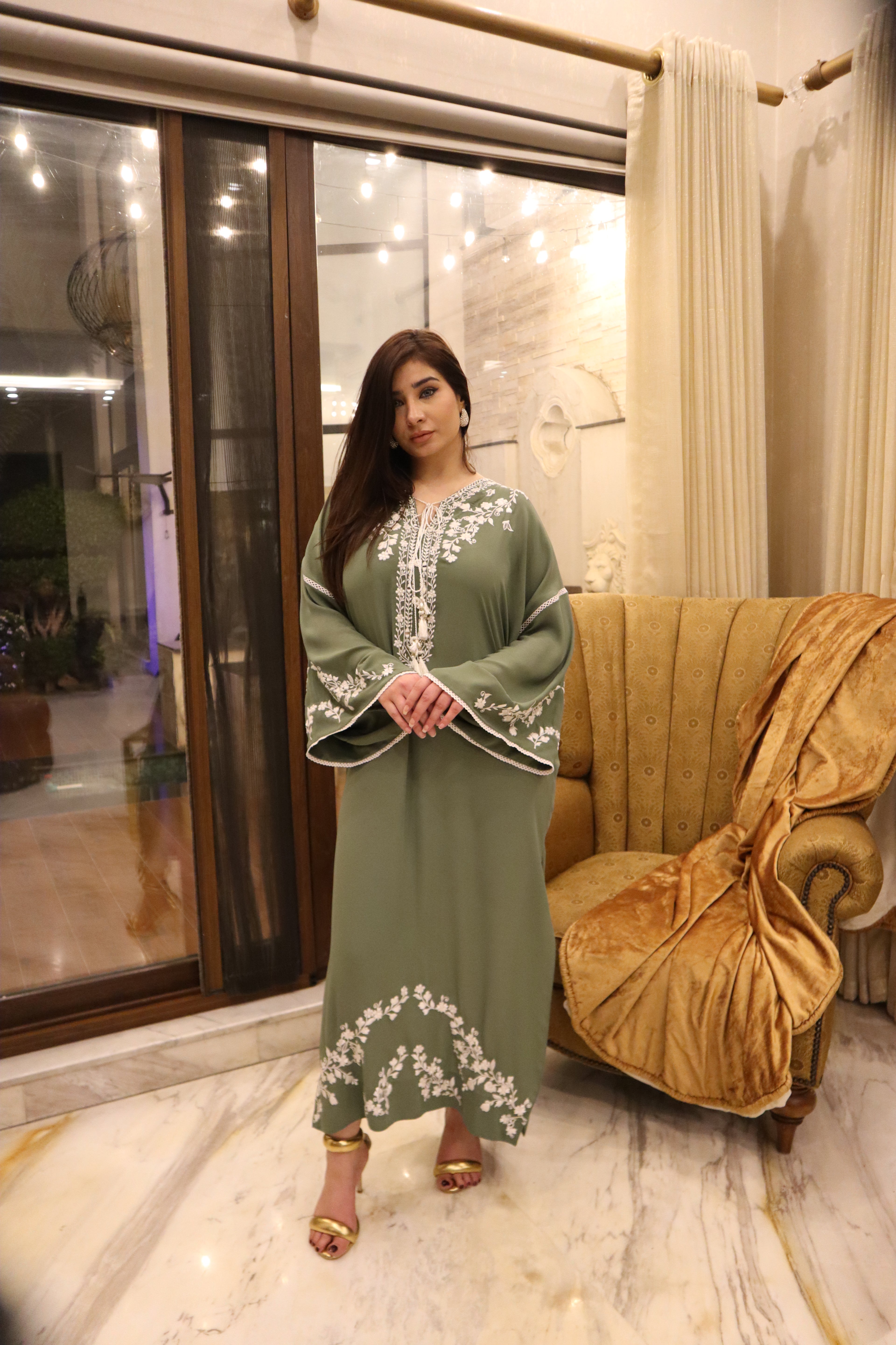 Sage Serenity Kaftan Set