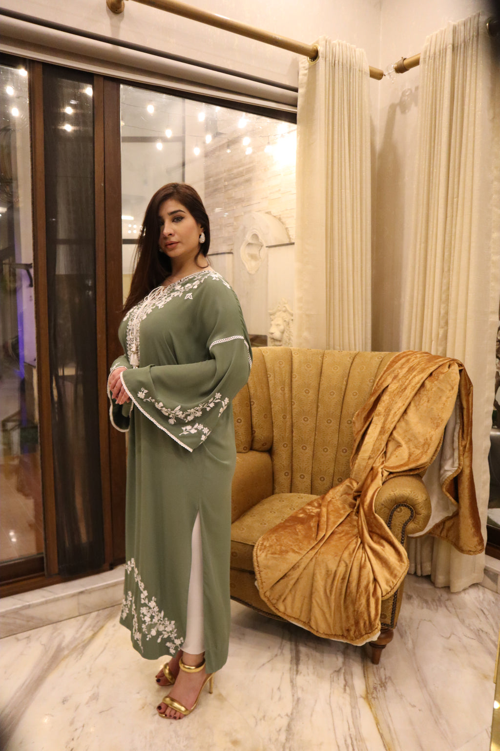 Sage Serenity Kaftan Set