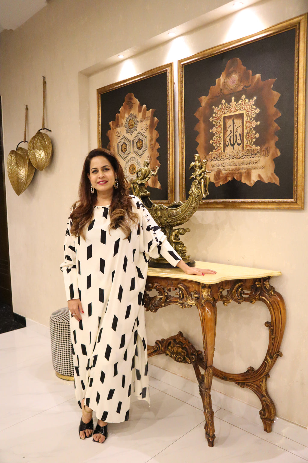 Monochrome Muse Kaftan