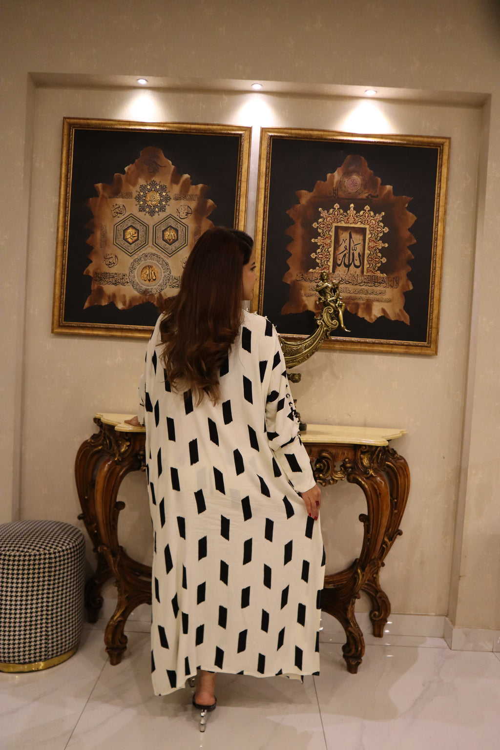 Monochrome Muse Kaftan