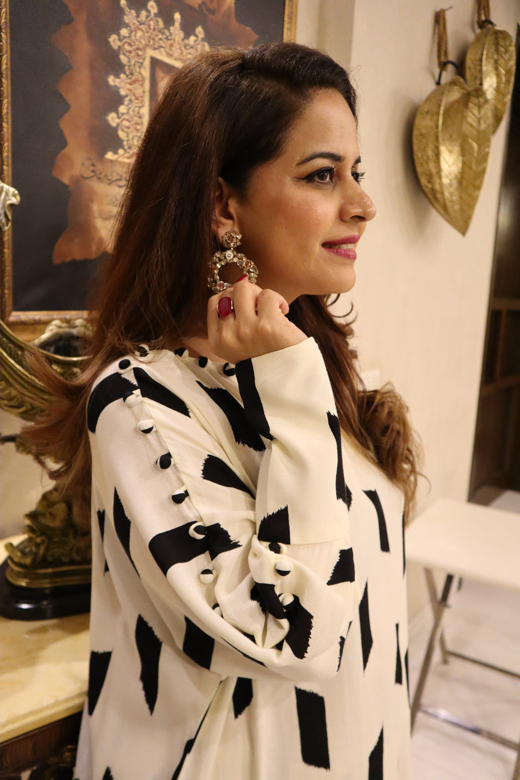 Monochrome Muse Kaftan