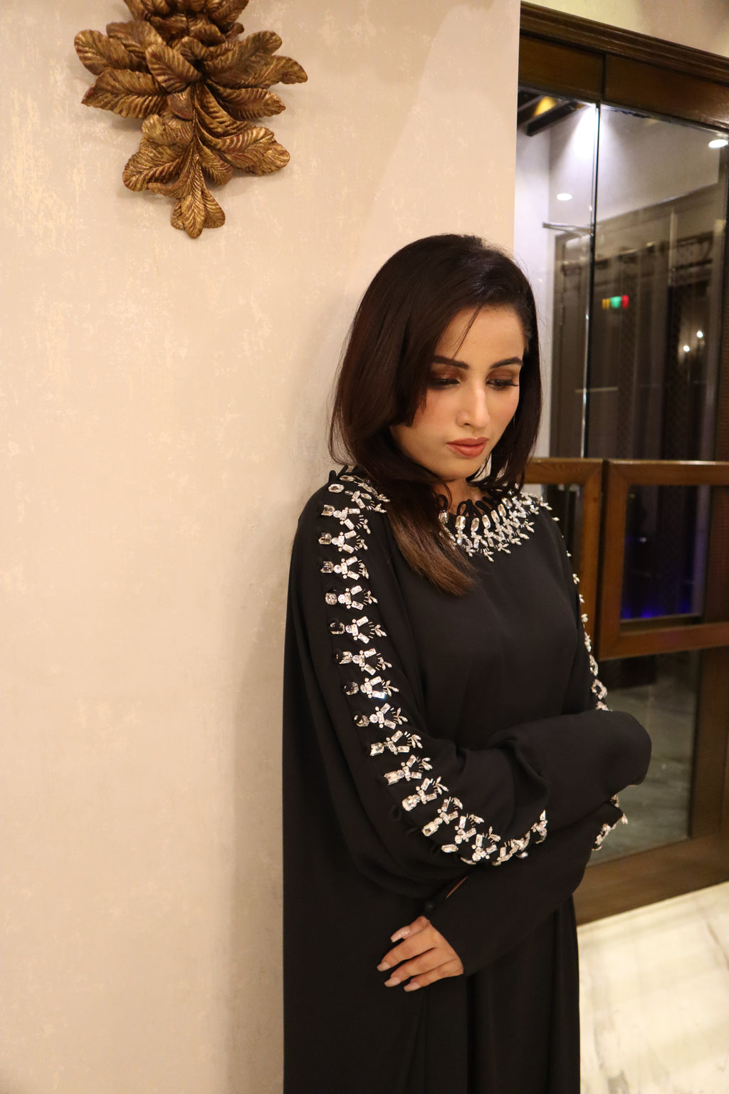 Celeste Noir Kaftan Set