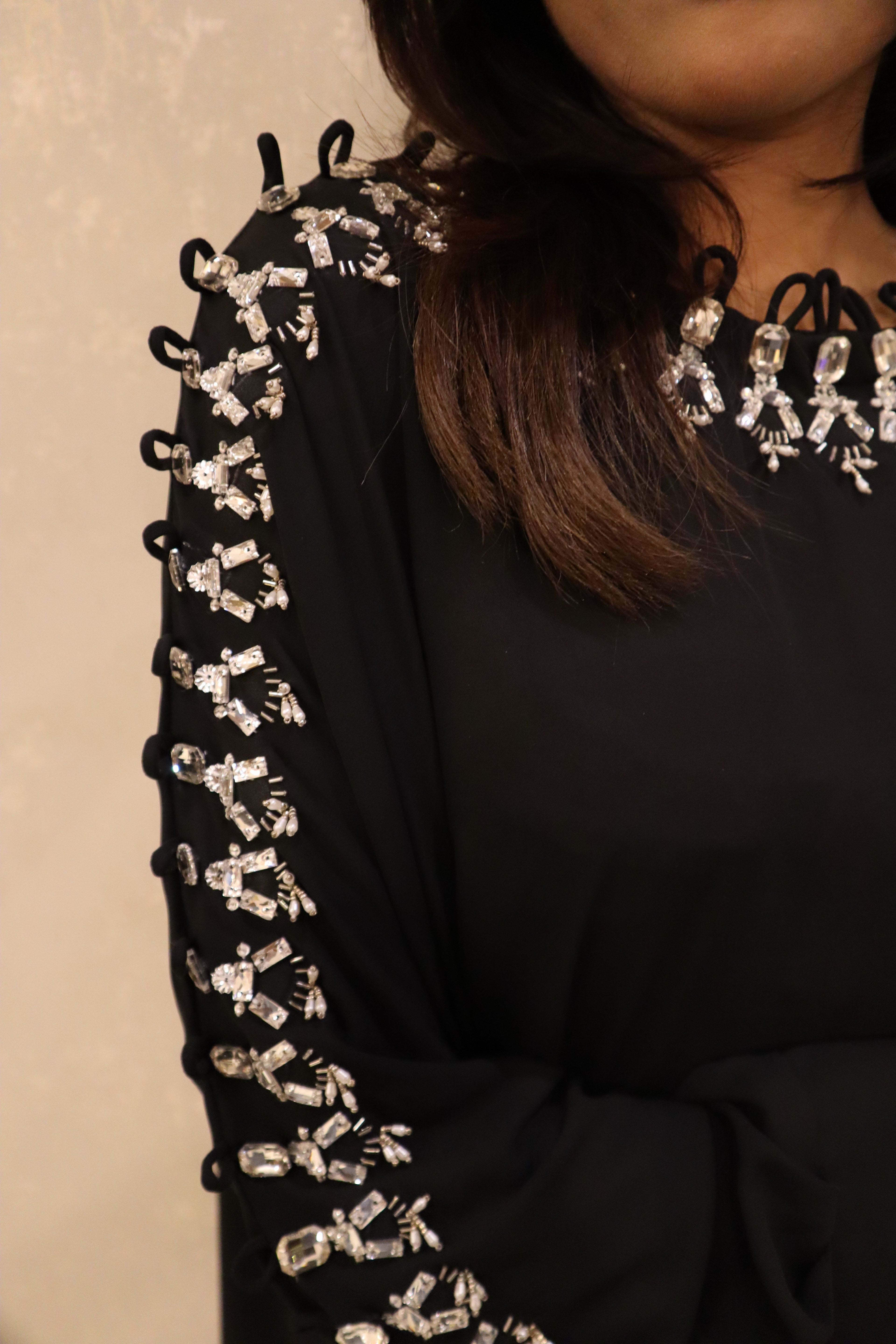 Celeste Noir Kaftan Set