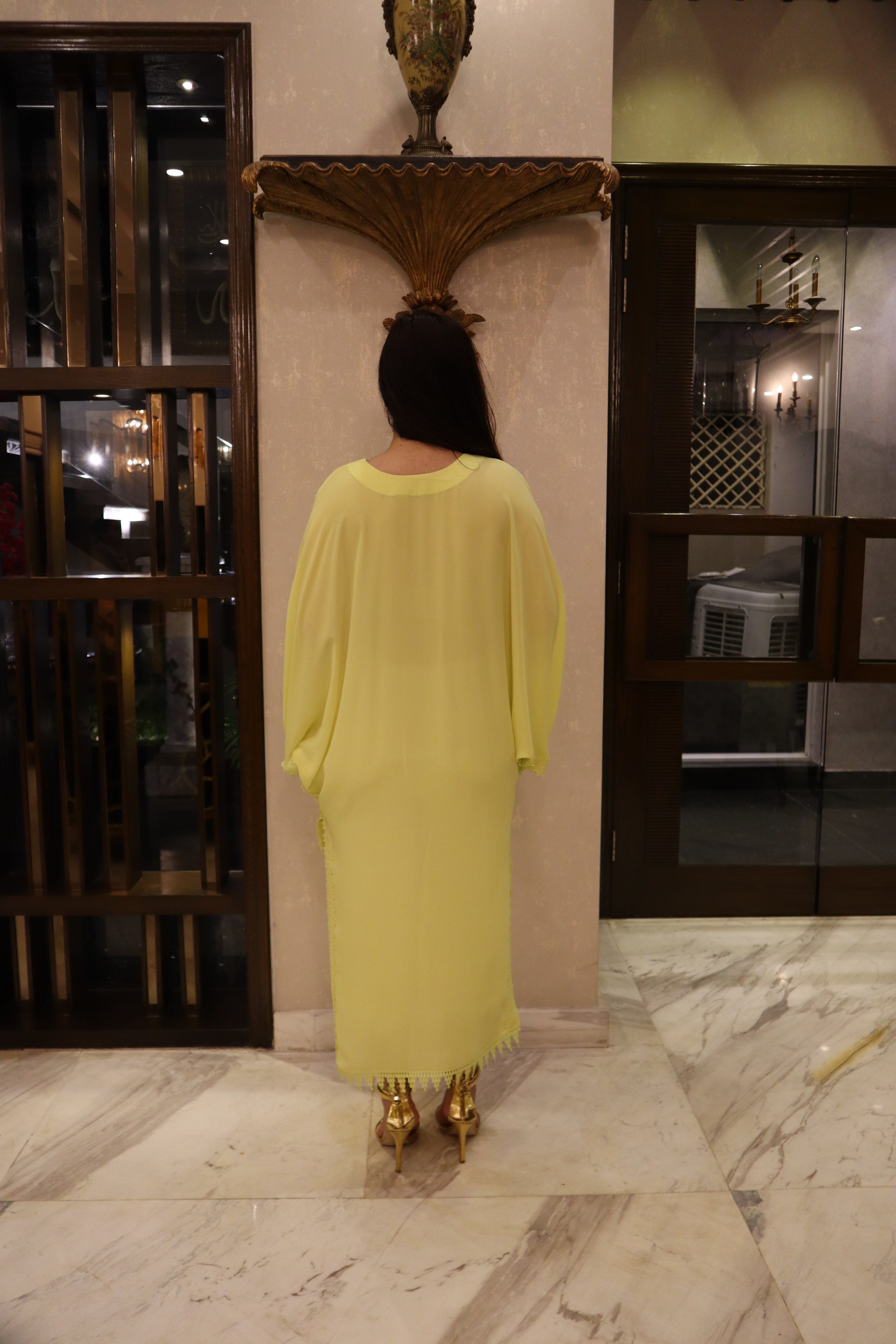 Luminous Bloom Kaftan Set