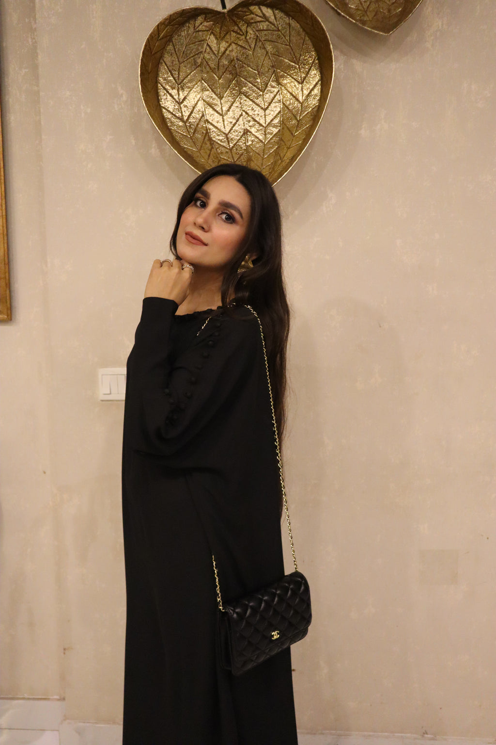 Noir Grace Kaftan Set