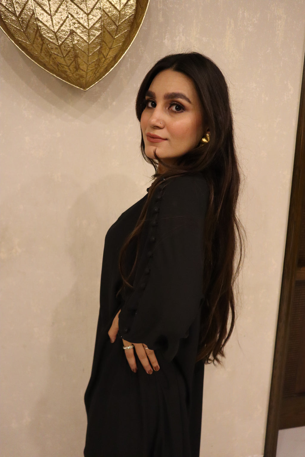 Noir Grace Kaftan Set