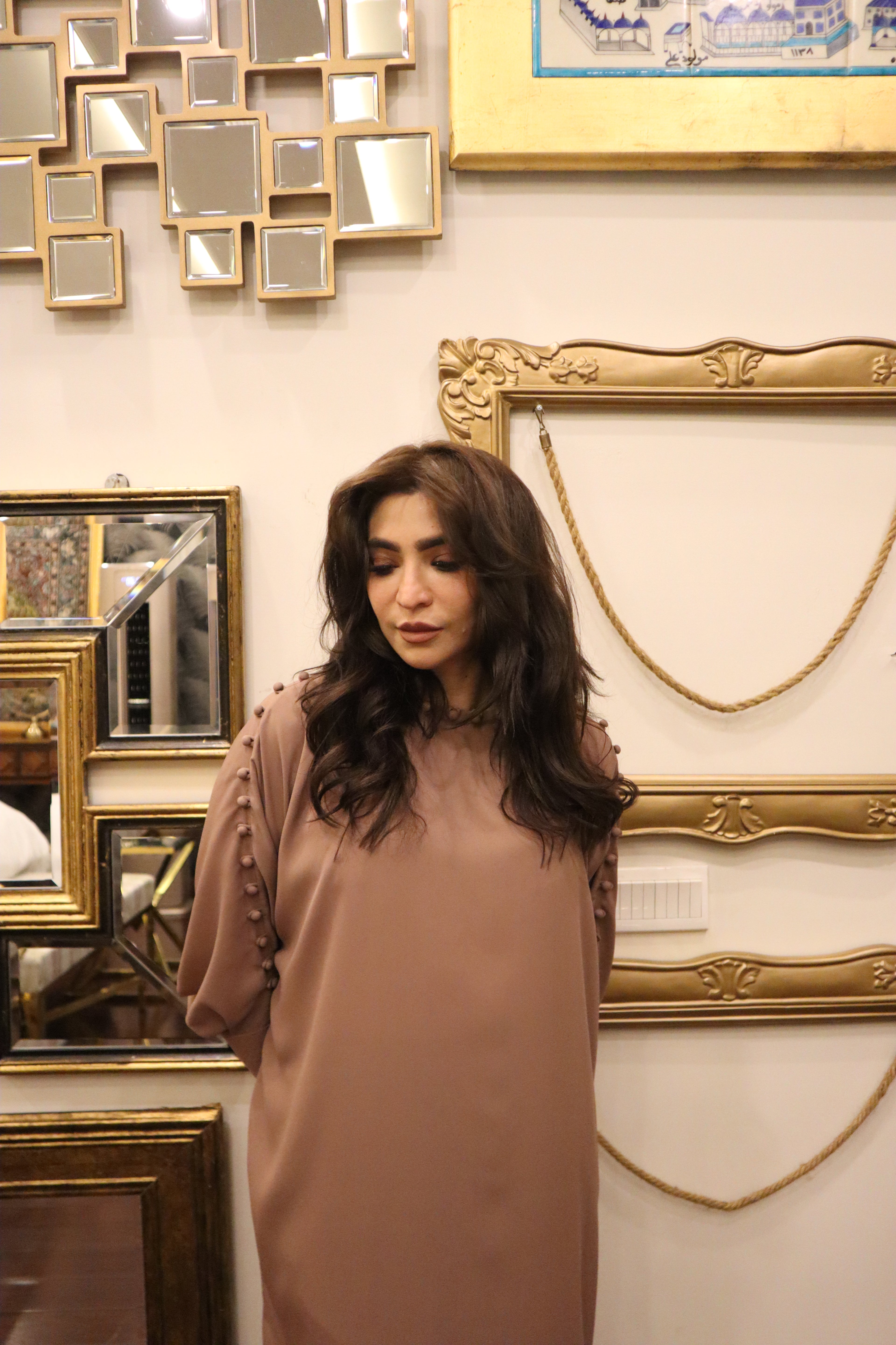 Blush Grace kaftan set